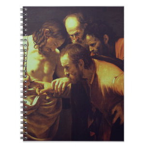 De ongelovigheid van Thomas door Caravaggio Notitieboek