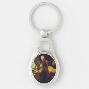 De ongelovigheid van Thomas door Caravaggio Sleutelhanger