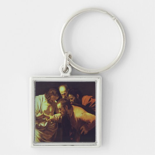 De ongelovigheid van Thomas door Caravaggio Sleutelhanger (Voorkant)