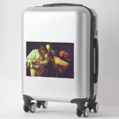 De ongelovigheid van Thomas door Caravaggio Sticker (Koffer)