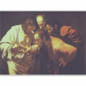 De ongelovigheid van Thomas door Caravaggio Sticker (Voorkant)