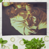 De ongelovigheid van Thomas door Caravaggio Theedoek (Gevouwen)
