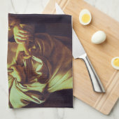 De ongelovigheid van Thomas door Caravaggio Theedoek (Quarter Fold)