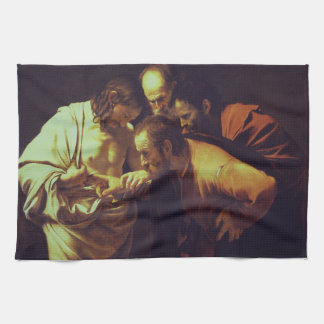 De ongelovigheid van Thomas door Caravaggio Theedoek