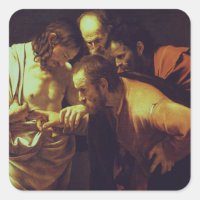 De ongelovigheid van Thomas door Caravaggio