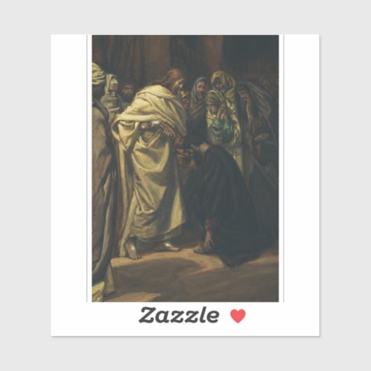 De ongelovigheid van Thomas door James Tissot Sticker (Vel)
