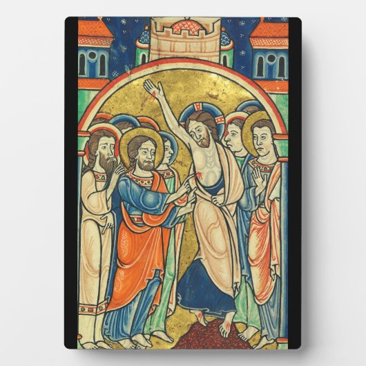 De ongelovigheid van Thomas uit Psalter Fotoplaat (voorkant)