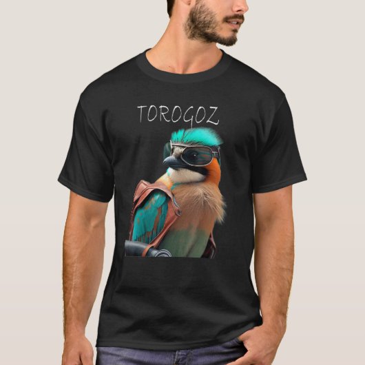 De ongename Torogoz - de nationale vogel van El Sa T-shirt (Voorkant)