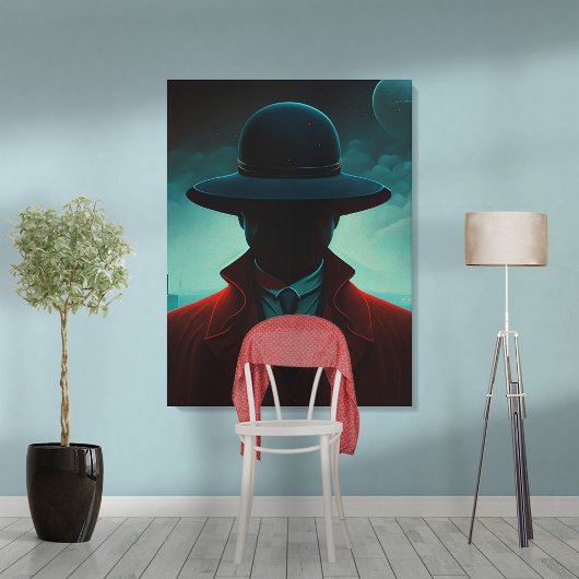 De Ongenode Man Canvas Afdruk