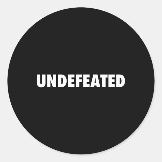 De ongeslagen kampioenen zijn de beste nummer één ronde sticker (Voorkant)