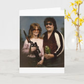 De onhandige Foto's van de Familie - Paar met Kaart (Gele Bloem)