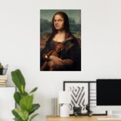 De onhandige neef van de Mona Lisa Poster (Thuiskantoor)