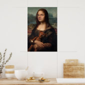 De onhandige neef van de Mona Lisa Poster (Keuken)