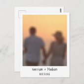 De onmiddellijke fotonaam van de terugkeer moderne briefkaart (Voorkant / Achterkant)