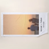 De onmiddellijke fotonamen van de terugkeer modern strandlaken (Voorkant)