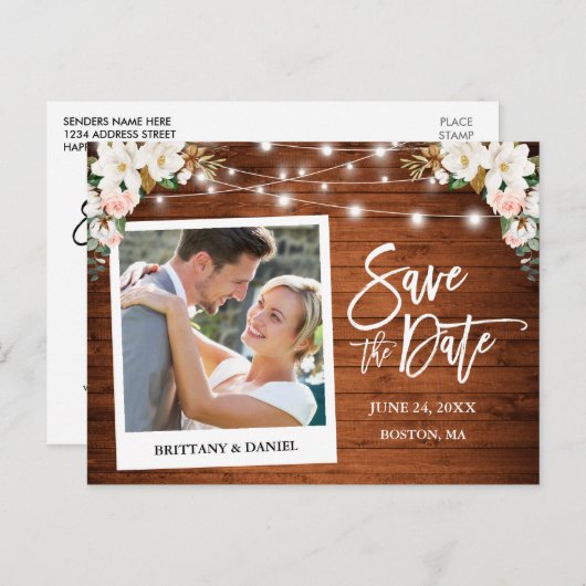 De onmiddellijke Rozen van het Hout van de Camera  Briefkaart (Voorkant / Achterkant)