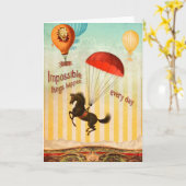 De onmogelijke Dingen gebeuren Elke Dag Kaart (Gele Bloem)