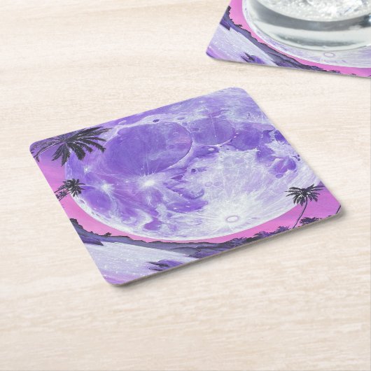 "de Onmogelijke Maan"- Kartonnen Onderzetters (Schuin)