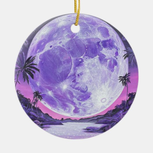 "de Onmogelijke Maan"- Keramisch Ornament (Voorkant)