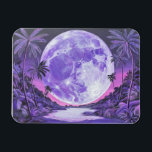 "de Onmogelijke Maan"- Magneet<br><div class="desc">Introductie van ons boeiende afbeelding: "De Onmogelijke Maan" - waar de verbeelding vliegt onder de betoverende spreuk van de nachtelijke hemel! Dompel jezelf onder in de surrealistische allure van een maanlandschap dat elke ruimte transformeert in een rijk van mystiek en verwondering. Aanschouw een opvallend levendige en meer dan levensgrote paarse...</div>