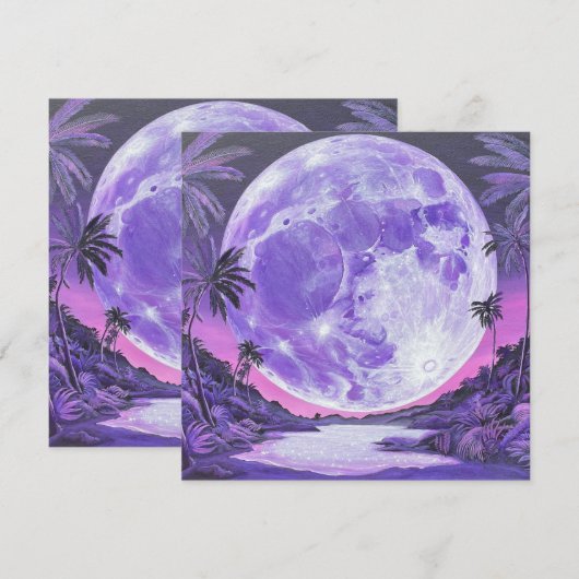 De Onmogelijke Maan-Sticker Kaart (Voorkant / Achterkant)