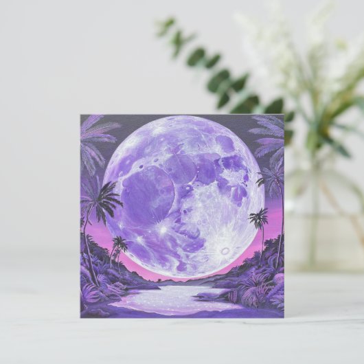 De Onmogelijke Maan-Sticker Kaart (Staand voorkant)