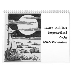 De onpraktische katten van Laura Mellin 2020-kalen Kalender