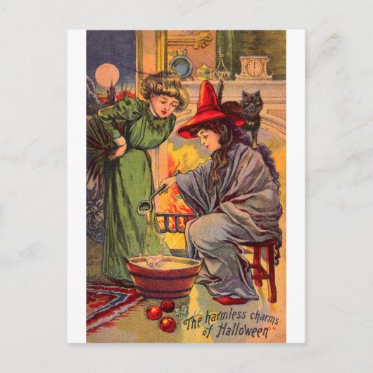 De onschadelijke Halloween charmes Briefkaart (Voorkant)