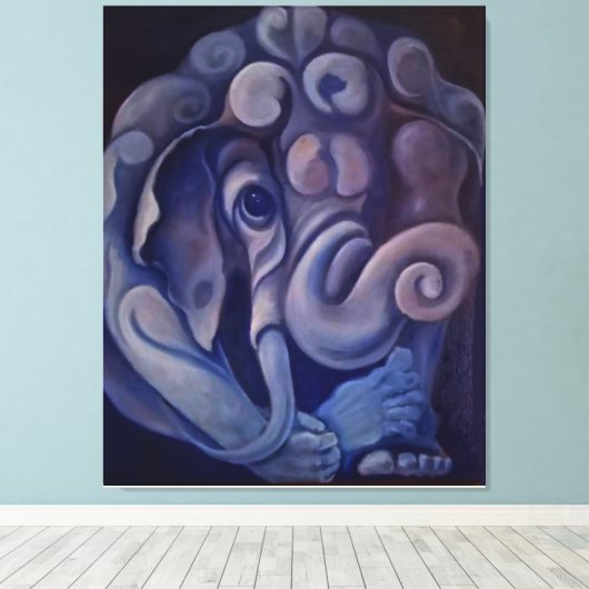de onschuldige canvas afdruk (Insitu (Houten vloer))