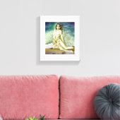 De onschuldige Kore en de hand van Hades Canvas Afdruk (Insitu (Woonkamer))