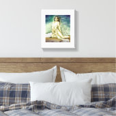 De onschuldige Kore en de hand van Hades Canvas Afdruk (Insitu (Slaapkamer))