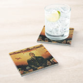 De onsterfelijke Harpy Glazen Onderzetter (Schuin)