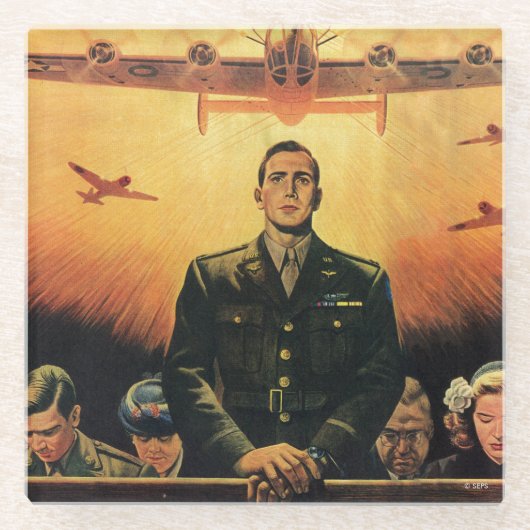 De onsterfelijke Harpy Glazen Onderzetter (Voorkant)