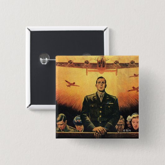 De onsterfelijke Harpy Vierkante Button 5,1 Cm (Voorkant /achterkant)