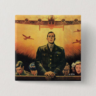 De onsterfelijke Harpy Vierkante Button 5,1 Cm