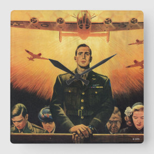 De onsterfelijke Harpy Vierkante Klok