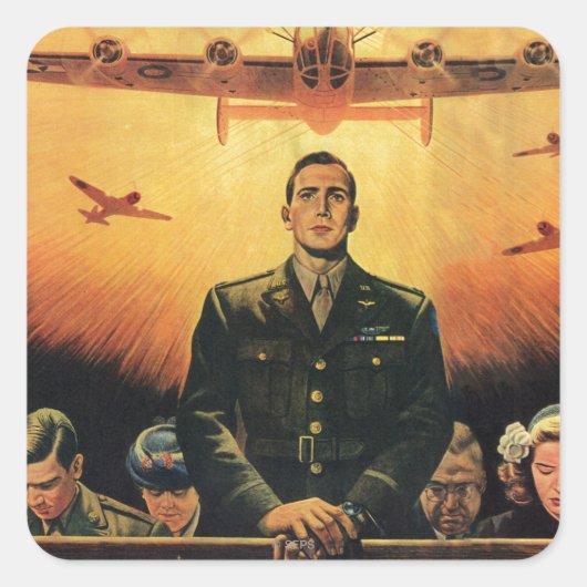 De onsterfelijke Harpy Vierkante Sticker (Voorkant)