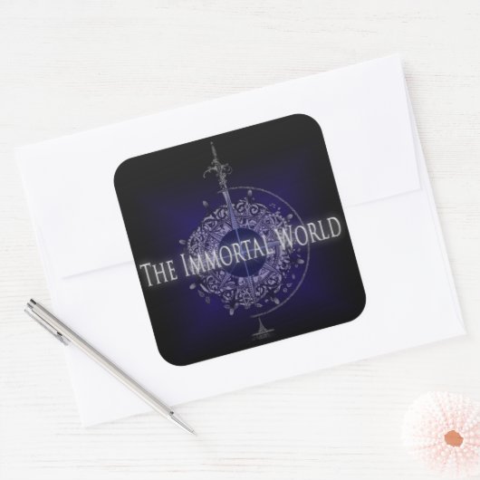 De Onsterfelijke Wereld Sticker (Envelop)
