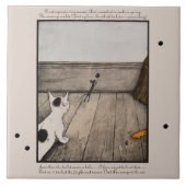 De onstopbare Vintage van de koker Tegeltje (Voorkant)