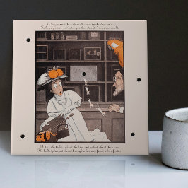 De onstopbare Vintage van de koker Tegeltje