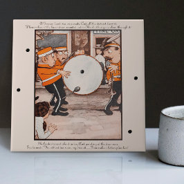 De onstopbare Vintage van de koker Tegeltje