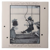 De onstopbare Vintage van de koker Tegeltje (Voorkant)