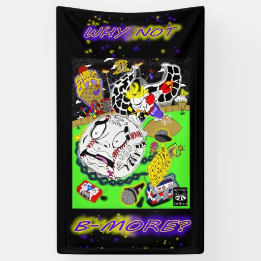 De onstuimige Baltimorees Spandoek (Verticaal)