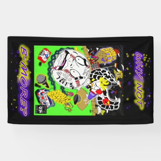 De onstuimige Baltimorees Spandoek (Horizontaal)