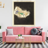 De ontbinding van het Western Rijk 476 AD Canvas Afdruk (Insitu (Woonkamer))