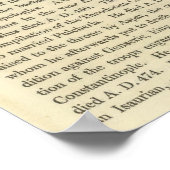 De ontbinding van het Western Rijk 476 AD Poster (Hoek)