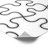 De ontbrekende Sjabloon van het Punt van het Puzze Poster (Hoek)