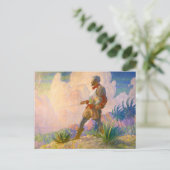 De ontdekker door Newell Convers Wyeth Feestdagenkaart (Staand voorkant)