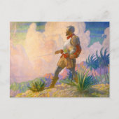 De ontdekker door Newell Convers Wyeth Feestdagenkaart (Voorkant)