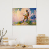 De ontdekker door Newell Convers Wyeth Poster (Keuken)